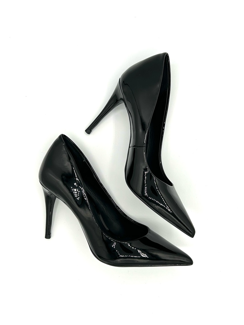 Aldo Black Patent Pointed-Toe Pumps Stiletto Heels, Size 5